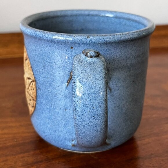 Clay Pen Pottery Ouray Colorado Coffee Mug Cup Blue Stoneware Hand-Thrown USA - Picture 5 of 11
